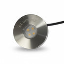 Landscape 12V: Frosted Button Stainless Steel Beveled Ring