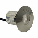 Landscape 12V: Frosted Button Stainless Steel Beveled Ring