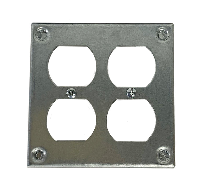 4 In. Square Cover Two Duplex - BX10201 (8371)