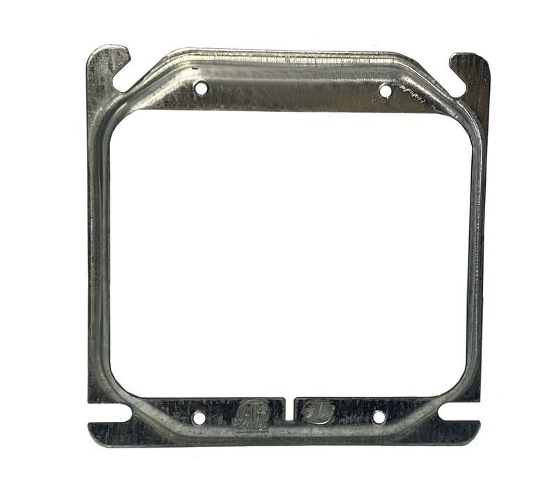 4" Square Two Gang 1/2" Raised Device Cover - BX11004 (52C17)